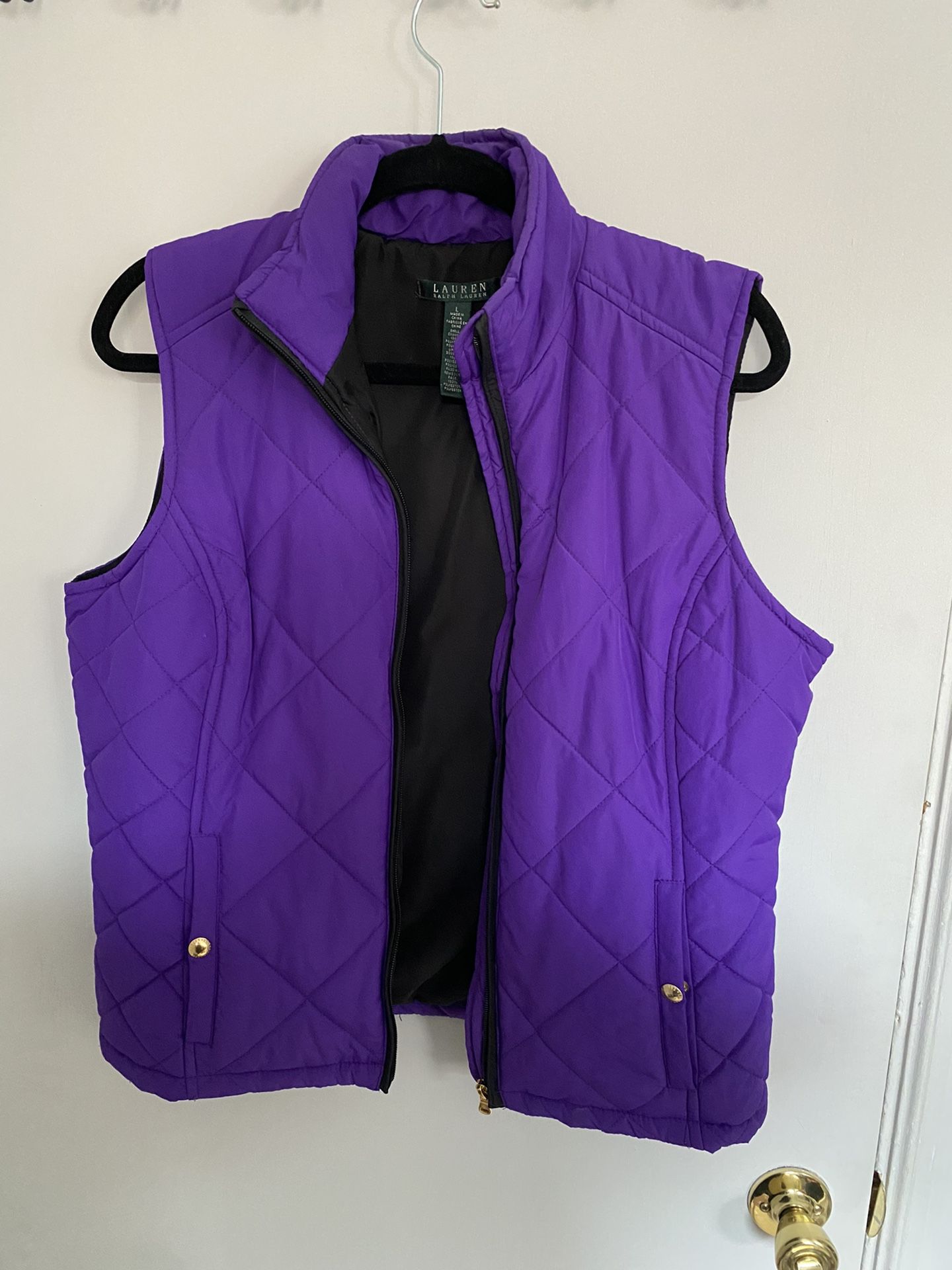 Purple Lauren Ralph Lauren Zipper Vest