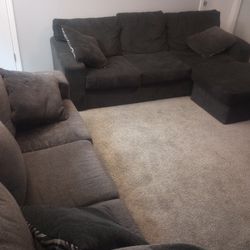 Two Sofas - one with a chaise