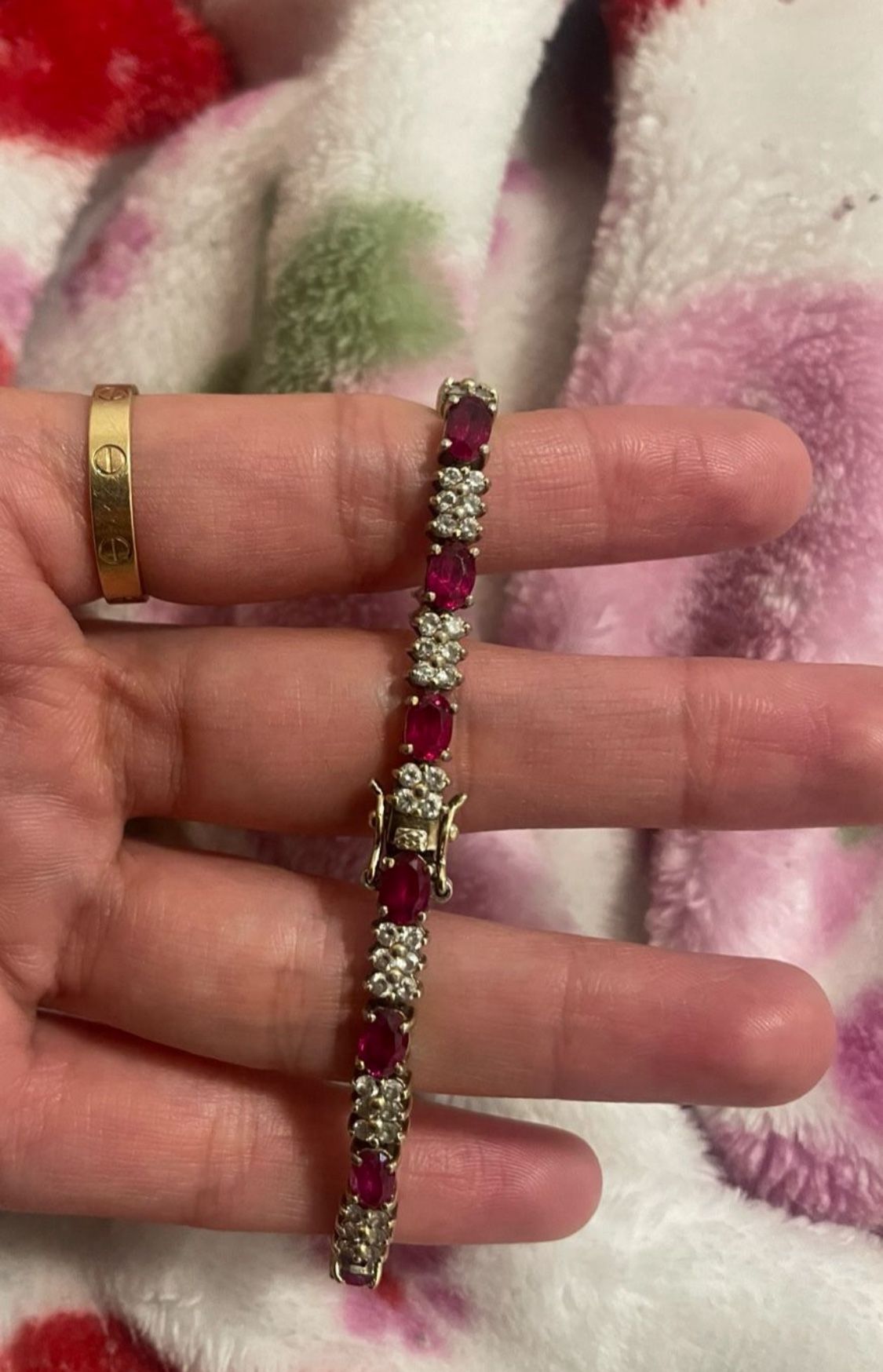 Victorian-Style Tennis Bracelet