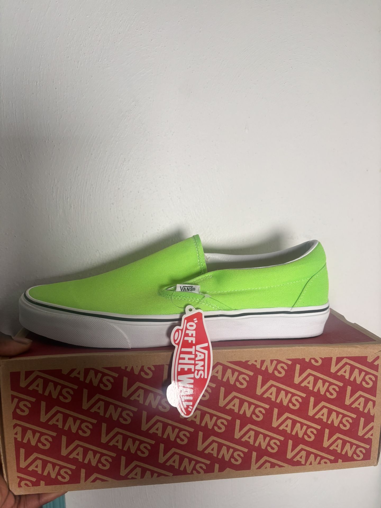 Neon Green New Slip-On Vans
