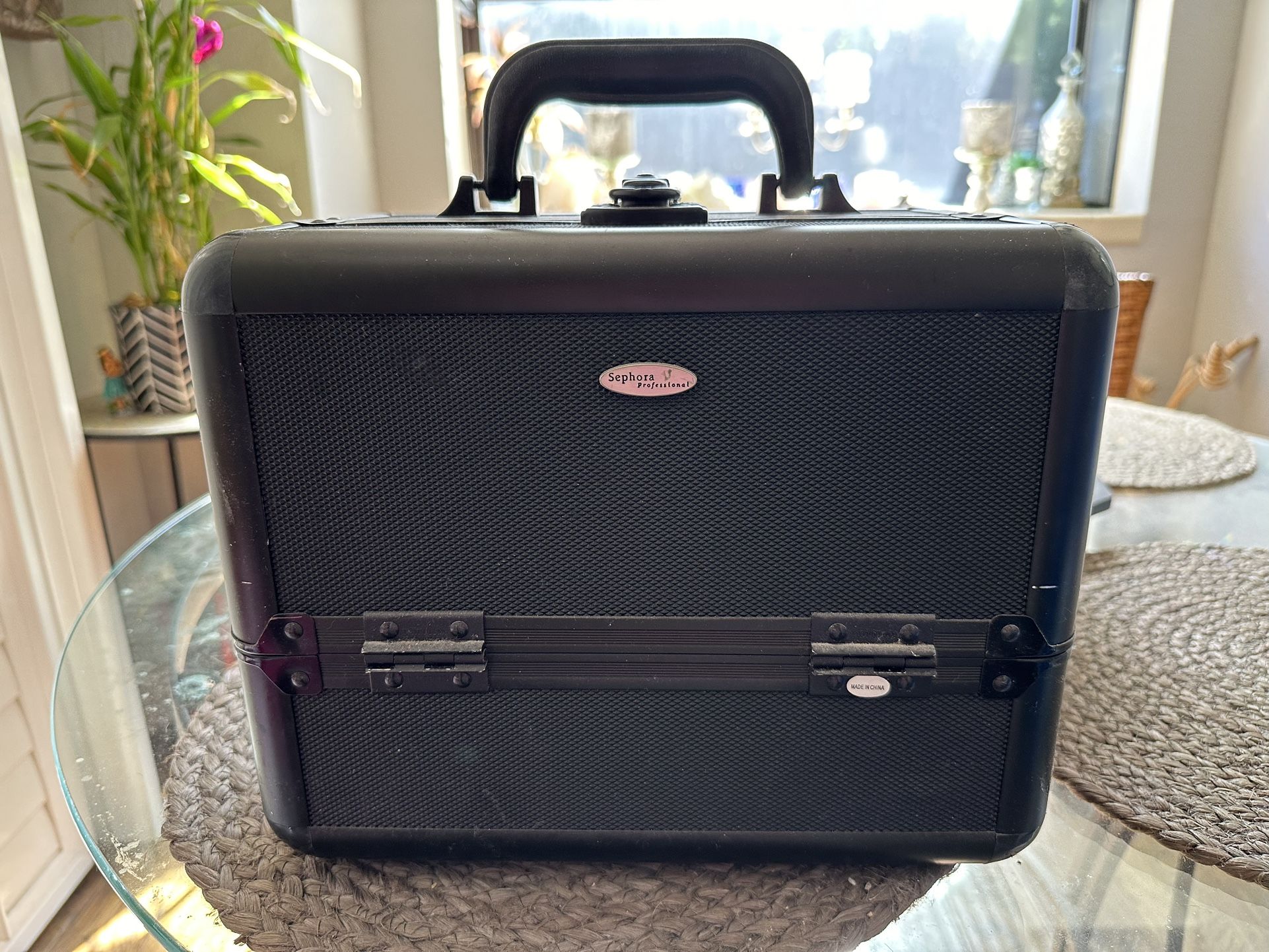 Sephora Professional Makeup 3 Tier Travel Case Black