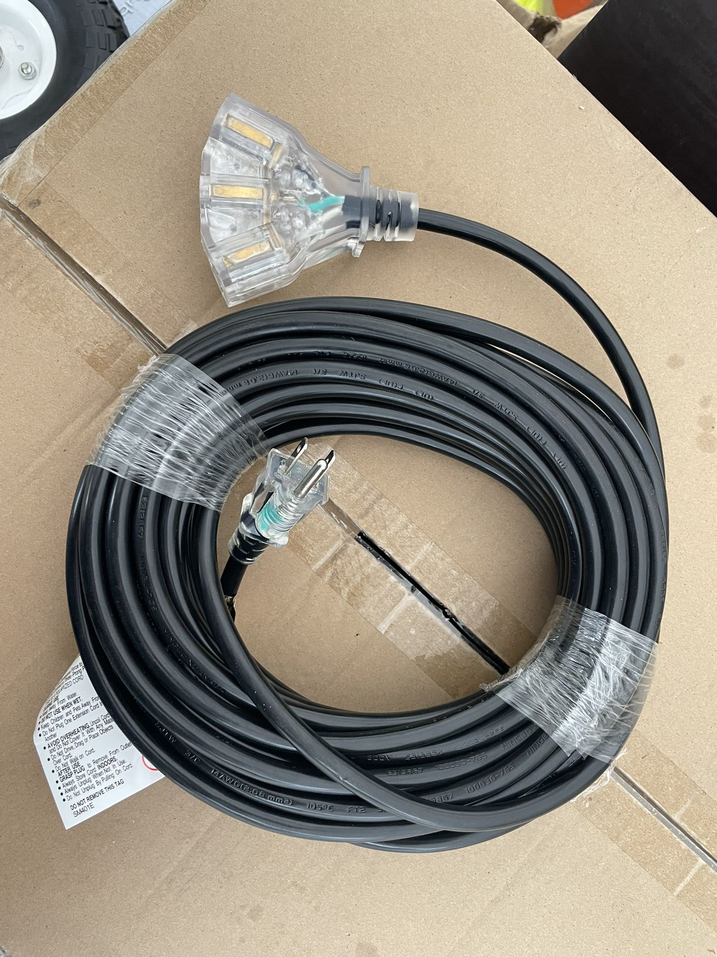 Extensión Cord 50ft 14/3 Guage.