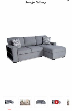 Gray 93” 2 piece Sofa