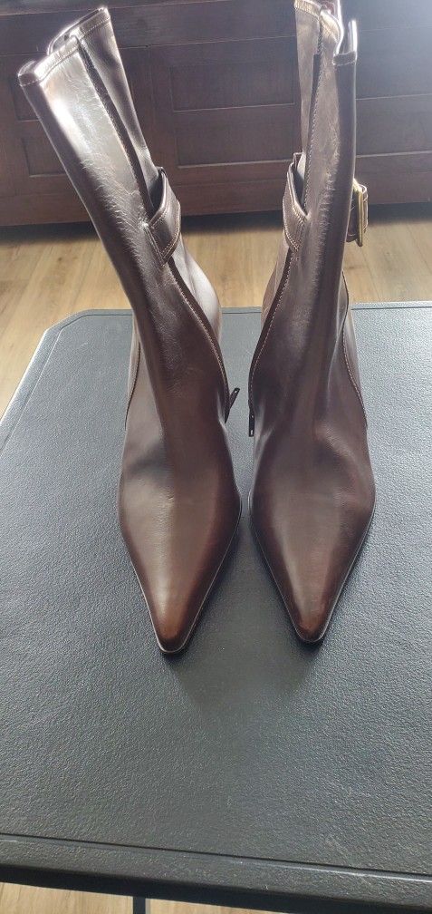 Coach Leather Boots Size 8