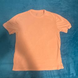 Plain Peach Crew Neck T-Shirt