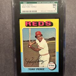 Vintage 1975 Topps #560 SGC Mint 9 Tony Perez. Negotiable 