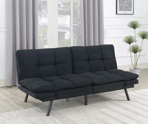 Tufted Black Sofa Bed! Brand New! So soft! Multi-use!