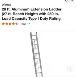Werner Aluminum 28ft Ladder