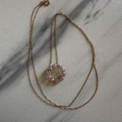 10k Gold Opal Necklace 