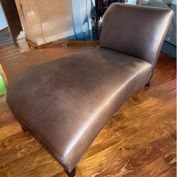 Leather Chaise