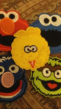 NEW SET OF 5 SESAME STREET PATCHES