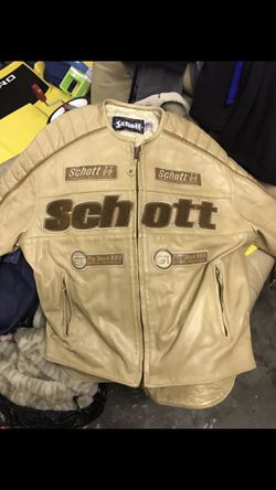 Leather racing jacket