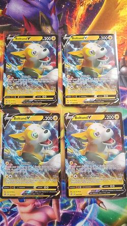 Pokemon 4x Boltund V Trading Cards NM Pack Fresh