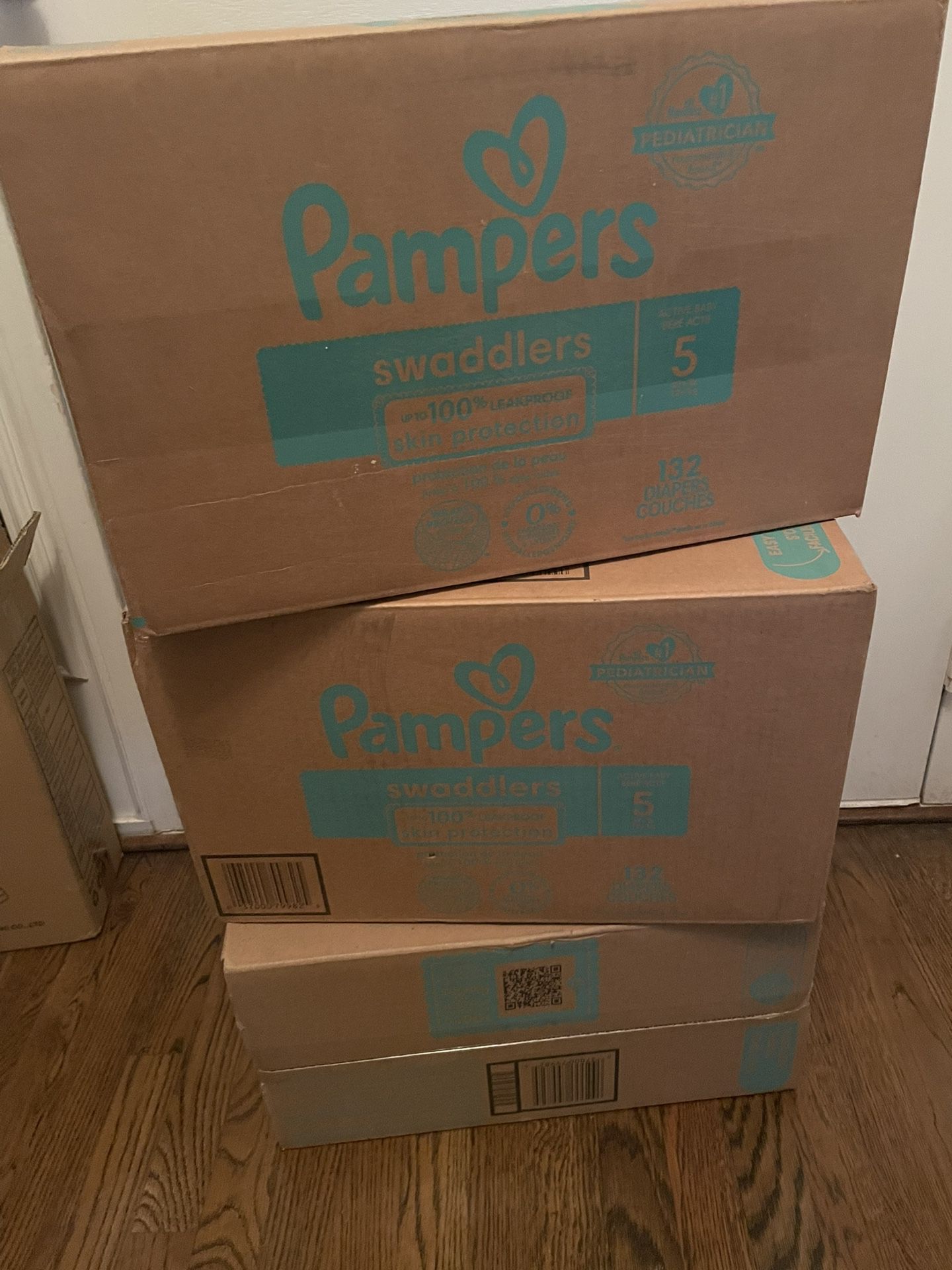 3 Cases 56 Count Pampers Swaddlers Size 5