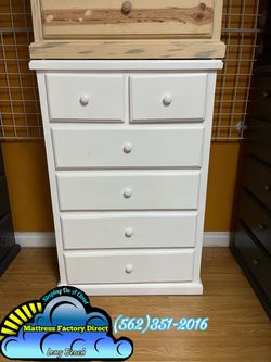 White duplex pinewood dresser cajonera Comoda de Pino