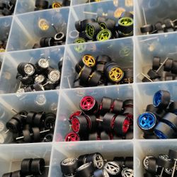 Hot Wheels...1/64 Wheel And Tire Sets.  