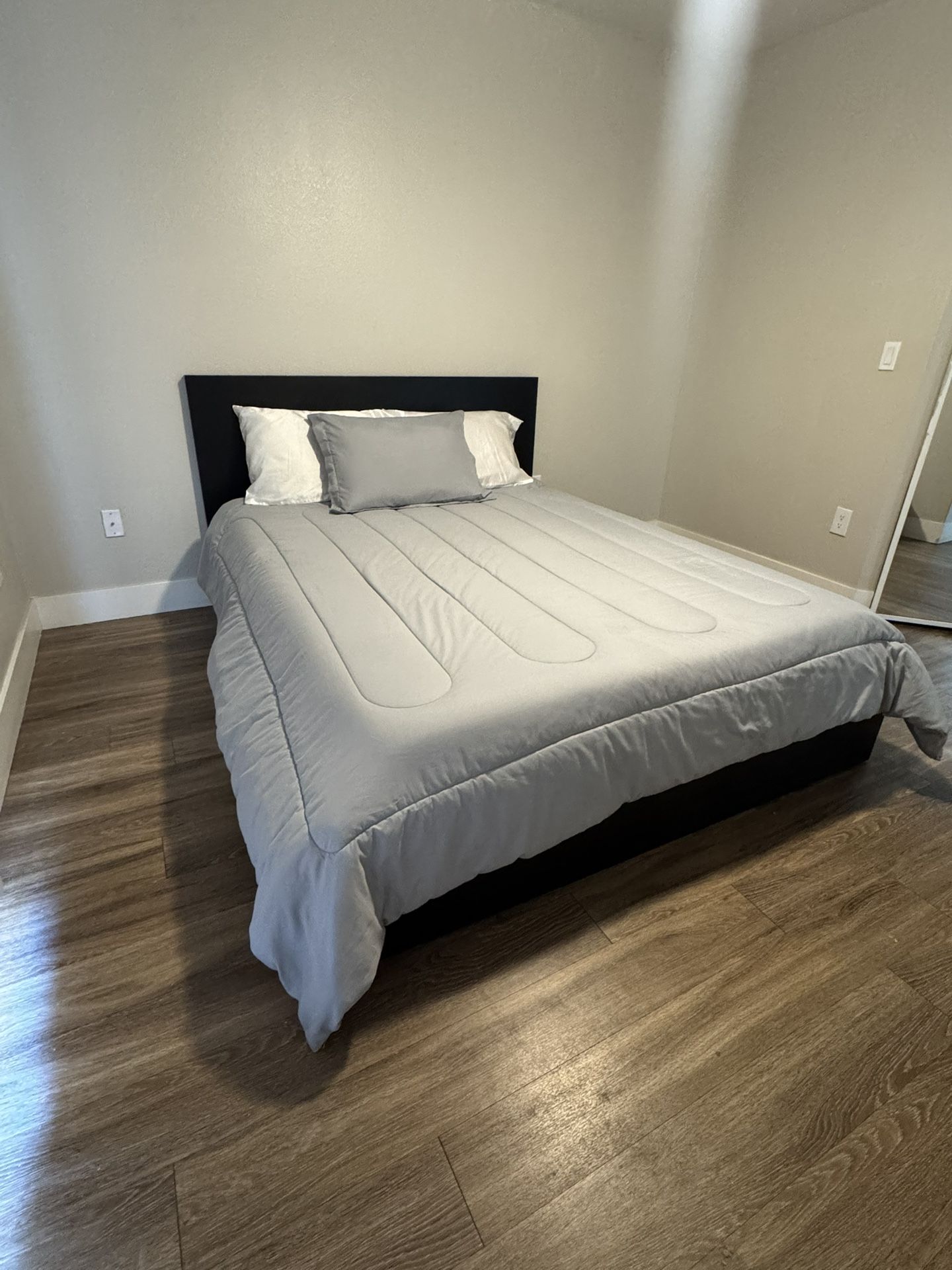 IKEA Bed Frame and Hybrid Mattress