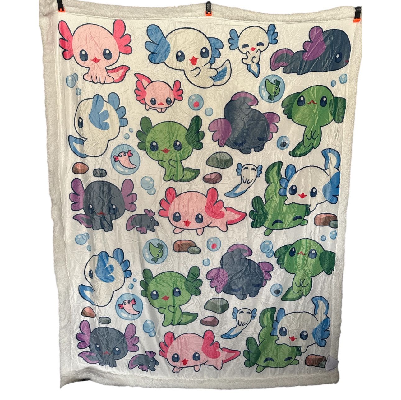 Cute Axolotl 50x60 Throw Blanket