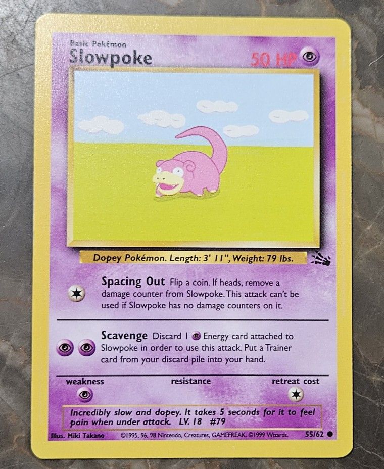 Pokemon Fossil Set Slowpoke
