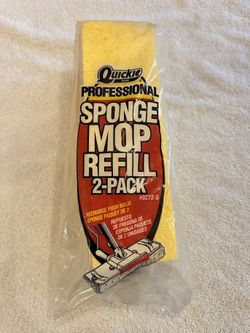 Quickie Professional Jumbo Sponge Mop Refill 2 Pack 0272-2