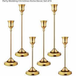 Gold Candlestick Holders