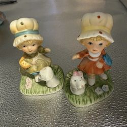 Vintage Homco Figurines Of A Boy And Girl