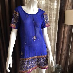 Pakistani /Indian /Bangladeshi Shirt/top/tunic/kameez /size Medium 
