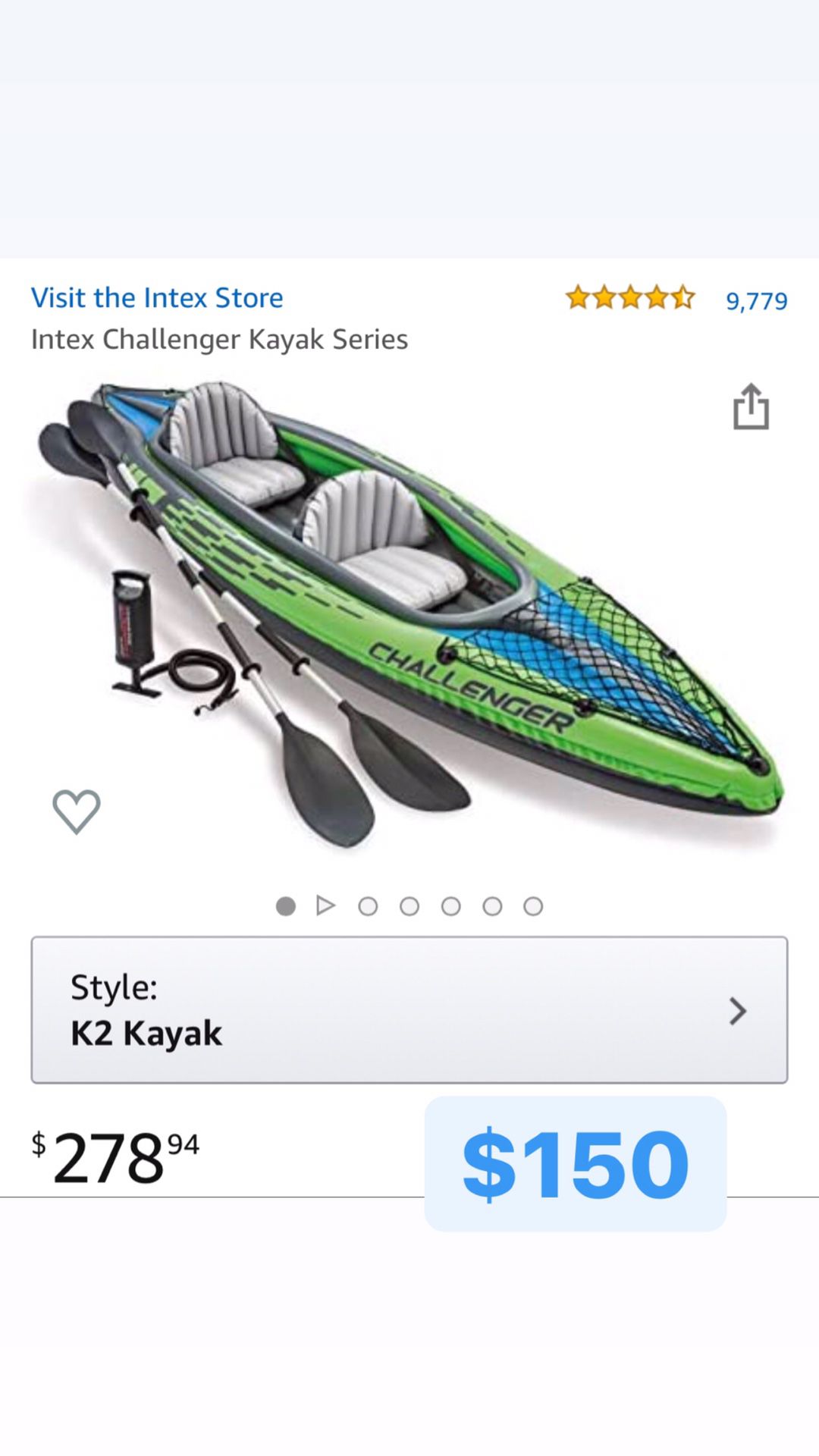 Intex kayak