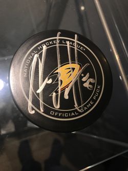 Anaheim Ducks Antoine Vermette Signed Autographed Puck