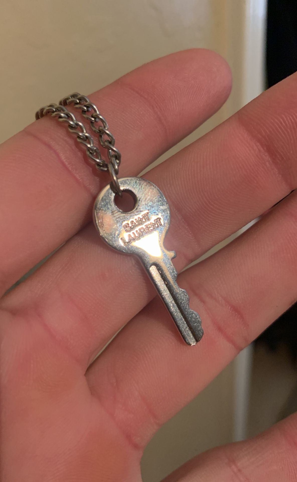 YSL SAINT LAURENT KEY CHAIN NECKLACE