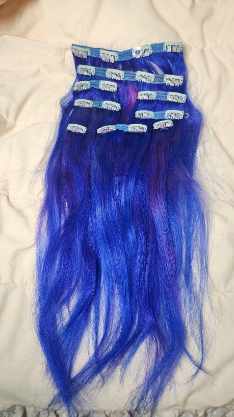 Human Hair 18 Inch Clip In Extensions