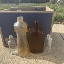 1950s glass bottles