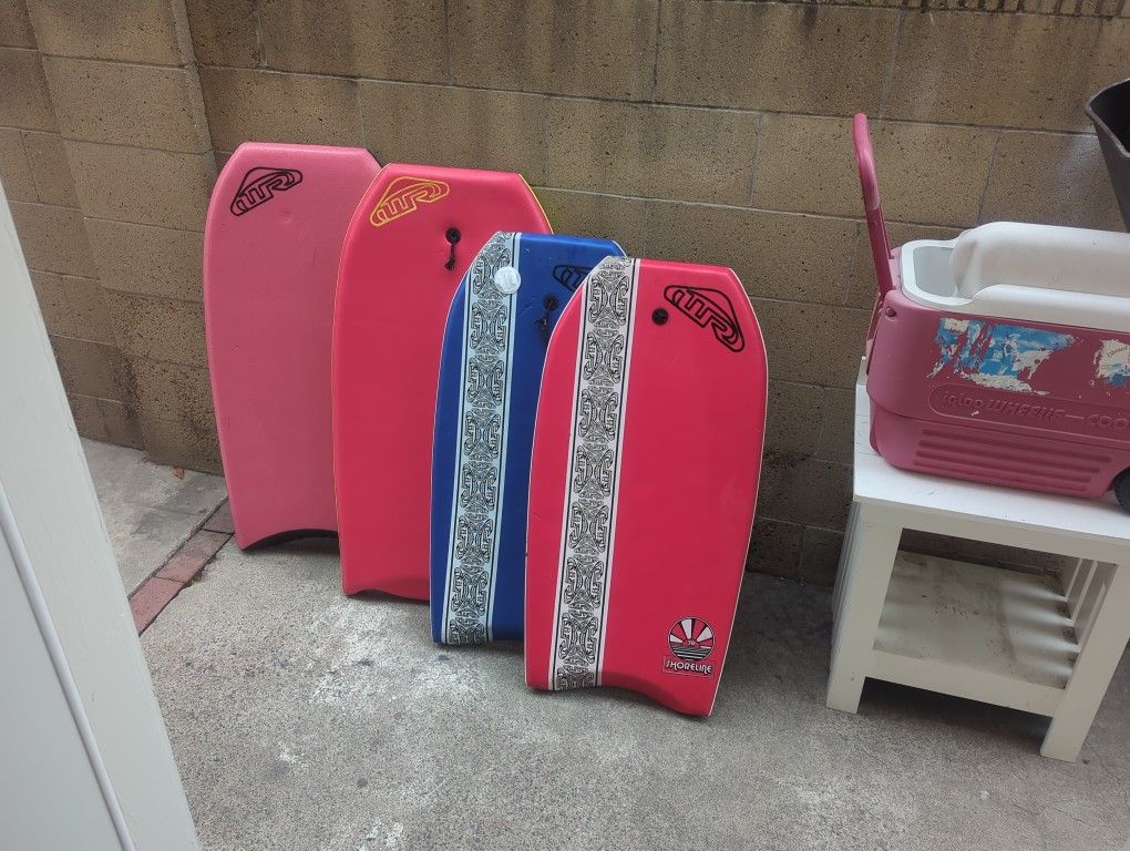 4 Body Boards $35