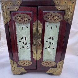 VTG Rosewood Shanghai Jewelry Box w/ key