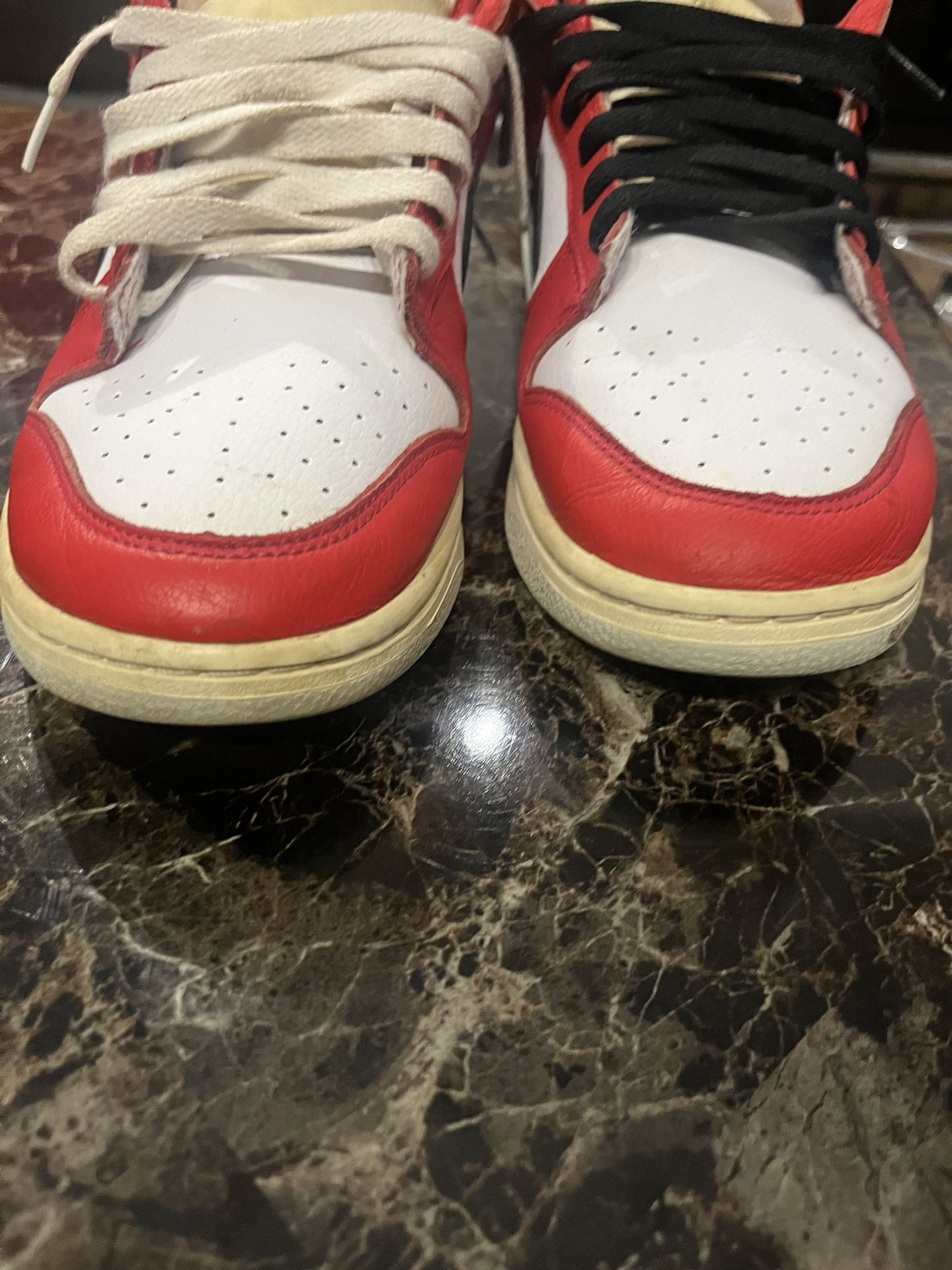 Nike Red, White,and Black Dunks Size 9.5