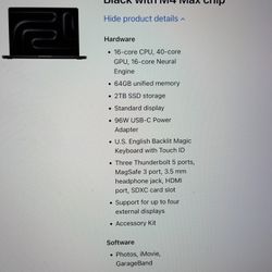 MacBook Pro M4 Max New In Box