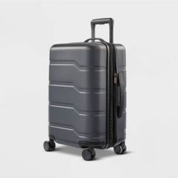 Carry on spiner  wheels suitcase case gray