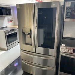 Stainless Steel 28 Cu. Ft. Smart WiFi Enabled InstaView Door-in-Door Refrigerator