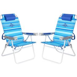 SUNNYFEEL 17" Tall Oversized Beach Chairs 2 