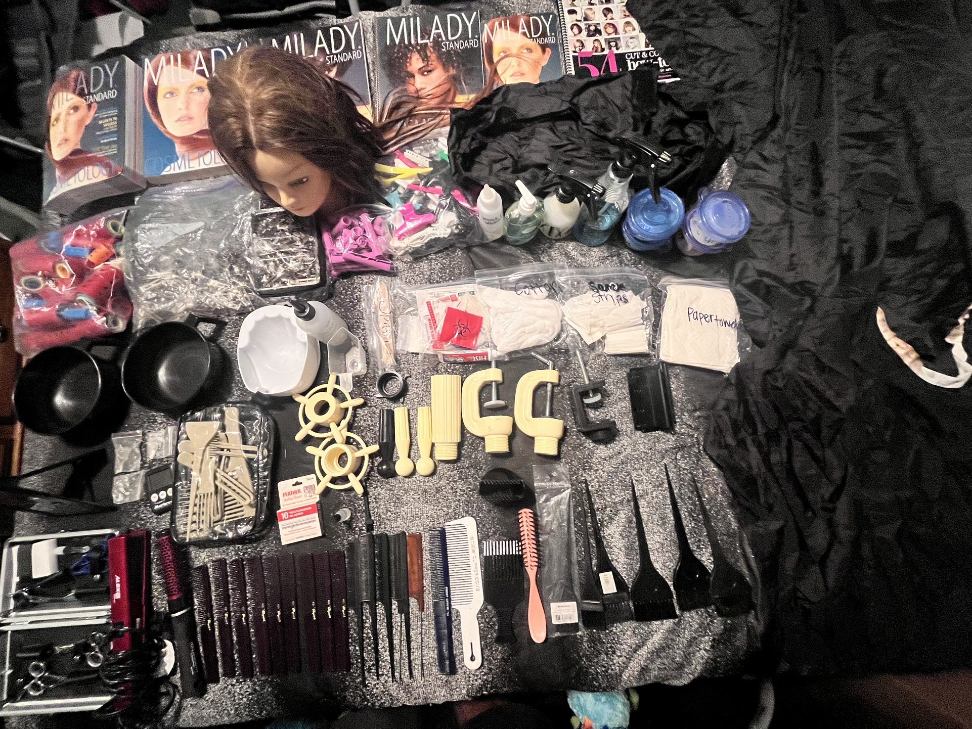 Cosmetology School Student Kit for Hair Styling, Cutting, Beauty School Equipment 