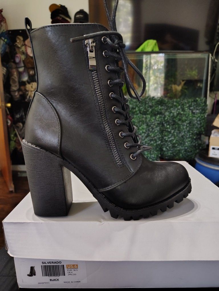 Black Booties Size 6