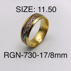 Stainless Steel Ring Band For Men & Women: RGN-730-17/Ring Size-11.50
