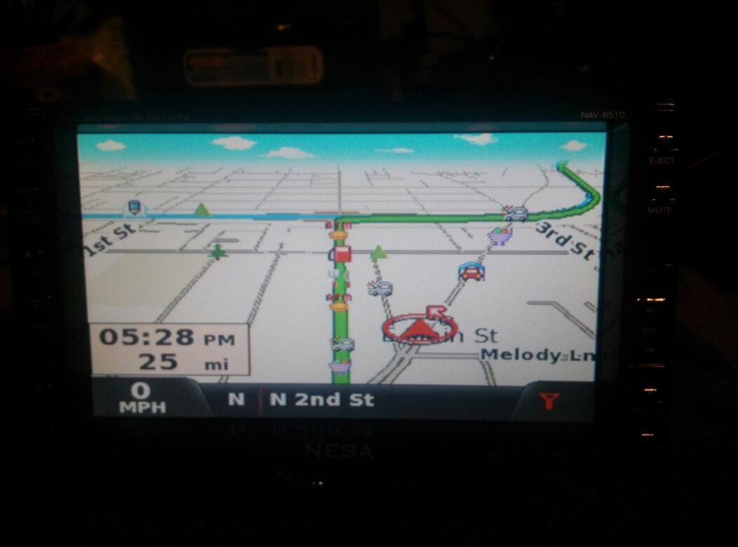 NESA Vision NAV-6510 In-dash Double DIN 6.5" TFT-LCD Monitor with Buil - $120