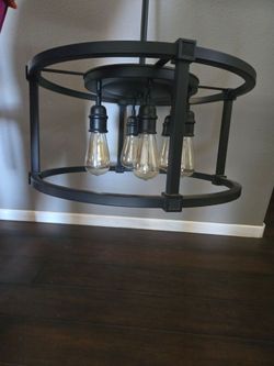 6 lights mate black