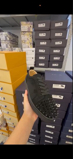 Black spike shoes
