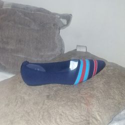 Merino Navy Blue Slip On Flats Sz 9