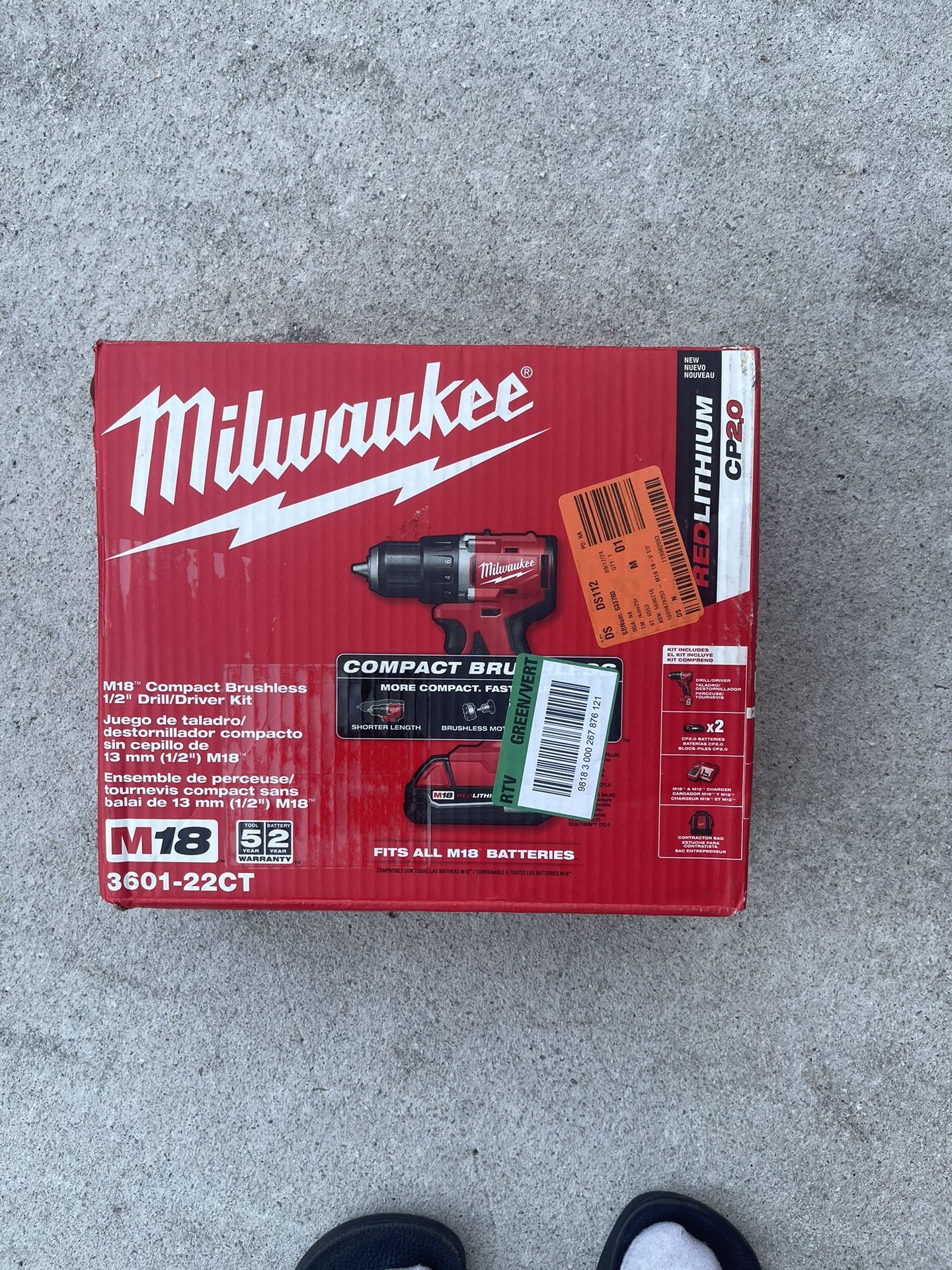 Milwaukee 1/2 Inch Drill Driver Kit