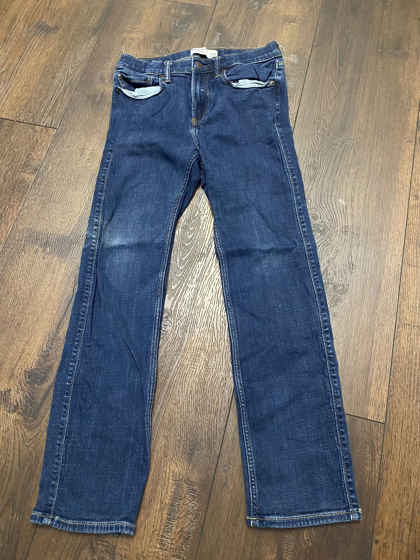 Boys Blue Straight Jeans Size 13/14 By Abercrombie & Fitch #6