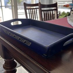 Vintage wood serving tray.