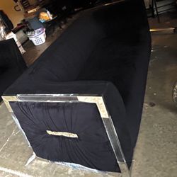 Black Luxury Couch And Loveseat